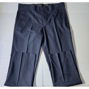 AXIST Ultra Series Mens Straight Fit Dress Pants Navy Blue Wrinkle Resistant 36